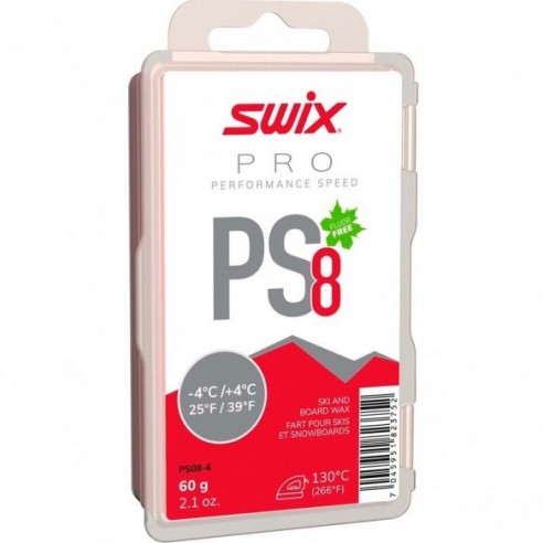 SWIX PS8 RED (-4°C/+4°) 60gr